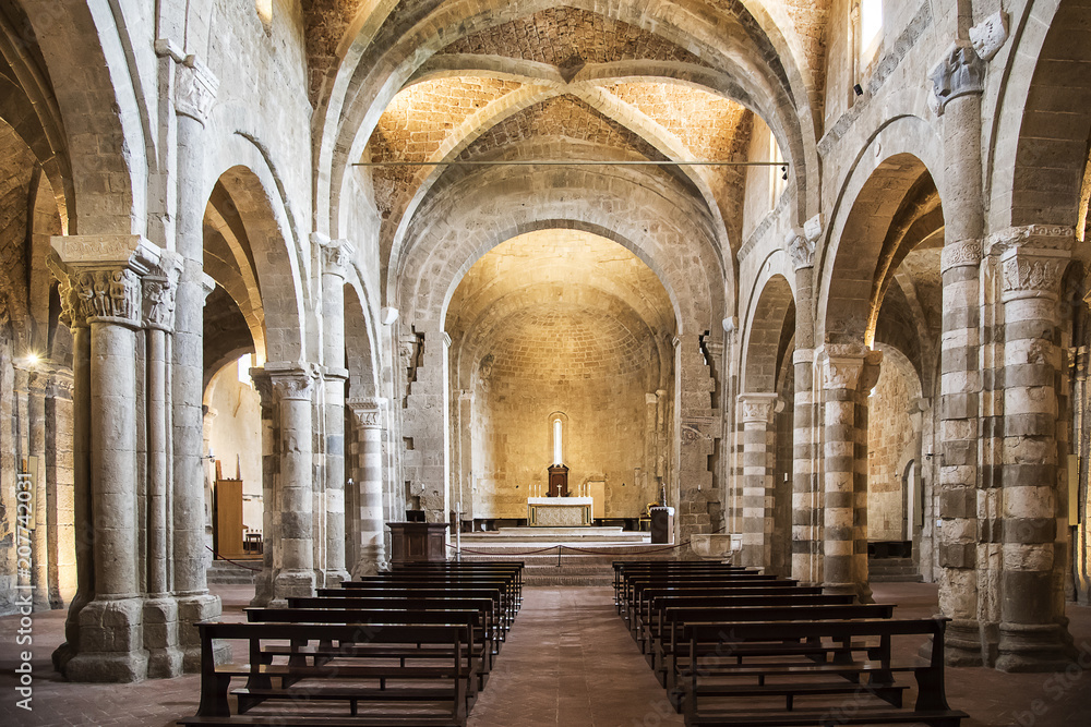 Cattedrale romanica di Sovana, in Toscana - Italia