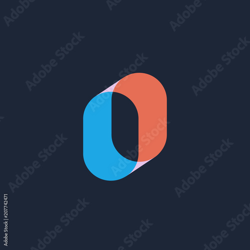 Letter O number 0 logo icon design template elements