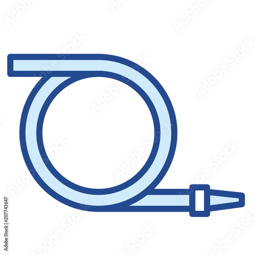 Feuerwehr Schlauch Vector Icon Illustration