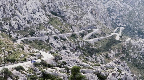Serpentines road, direction sa calobra, mallorca