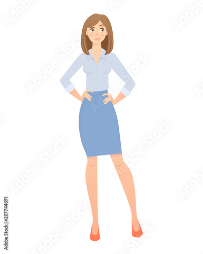 business woman isolated