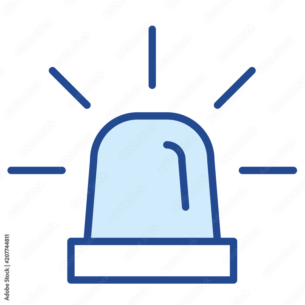 Blaulicht Vector Icon Illustration Blaulicht Vector Icon Illustration