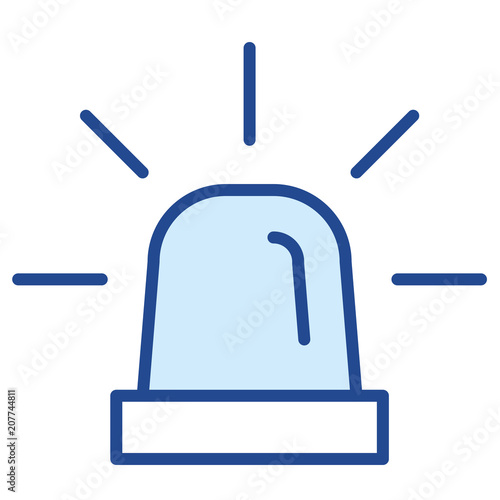 Blaulicht Vector Icon Illustration