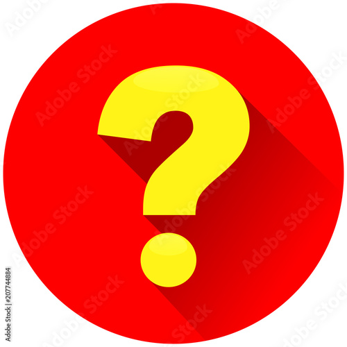 question mark red circle icon