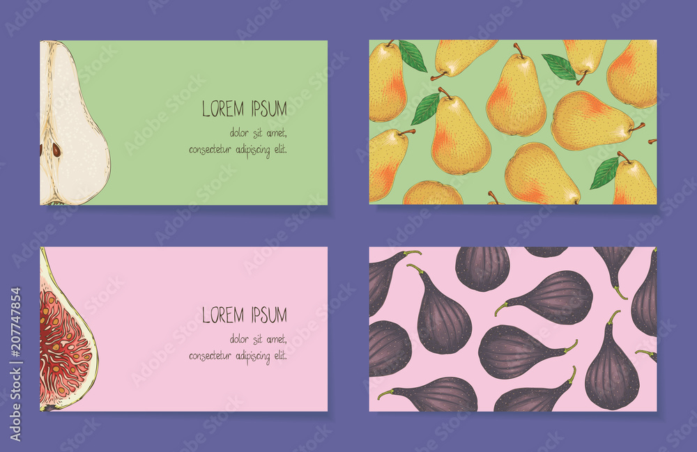Fruit Business Cards Template Collection