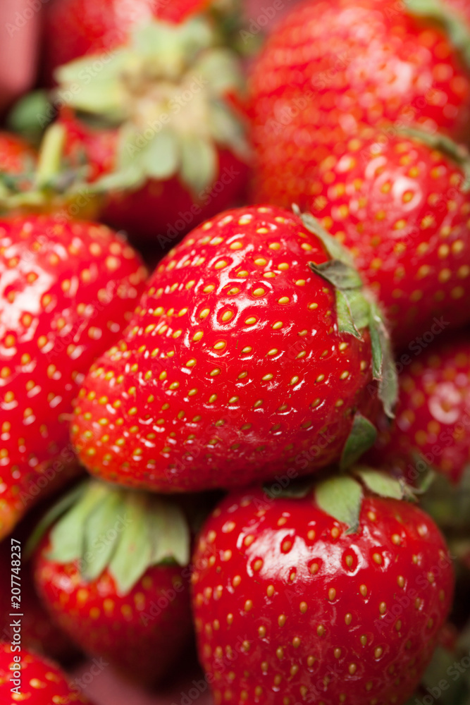 Basket of fresh strawberry harvest, bio dessert delicious. Basket of fresh strawberry harvest, bio dessert delicious.