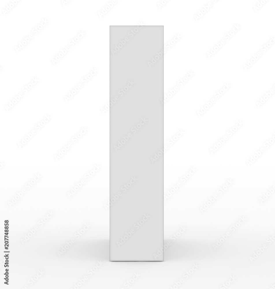letter I 3d white isolated on white letter I 3d white isolated on white