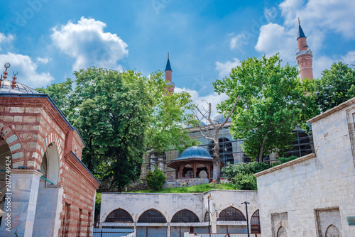 View of Yildirim Bayezid complex in Bursa, Turkey photo