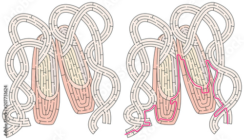 Pointe Shoes maze