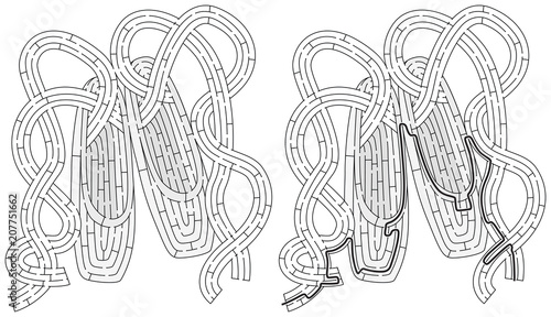 Pointe Shoes maze