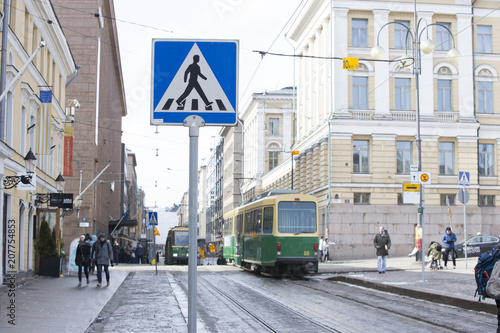 Obraz na płótnie ヘルシンキ 街並み w salonie