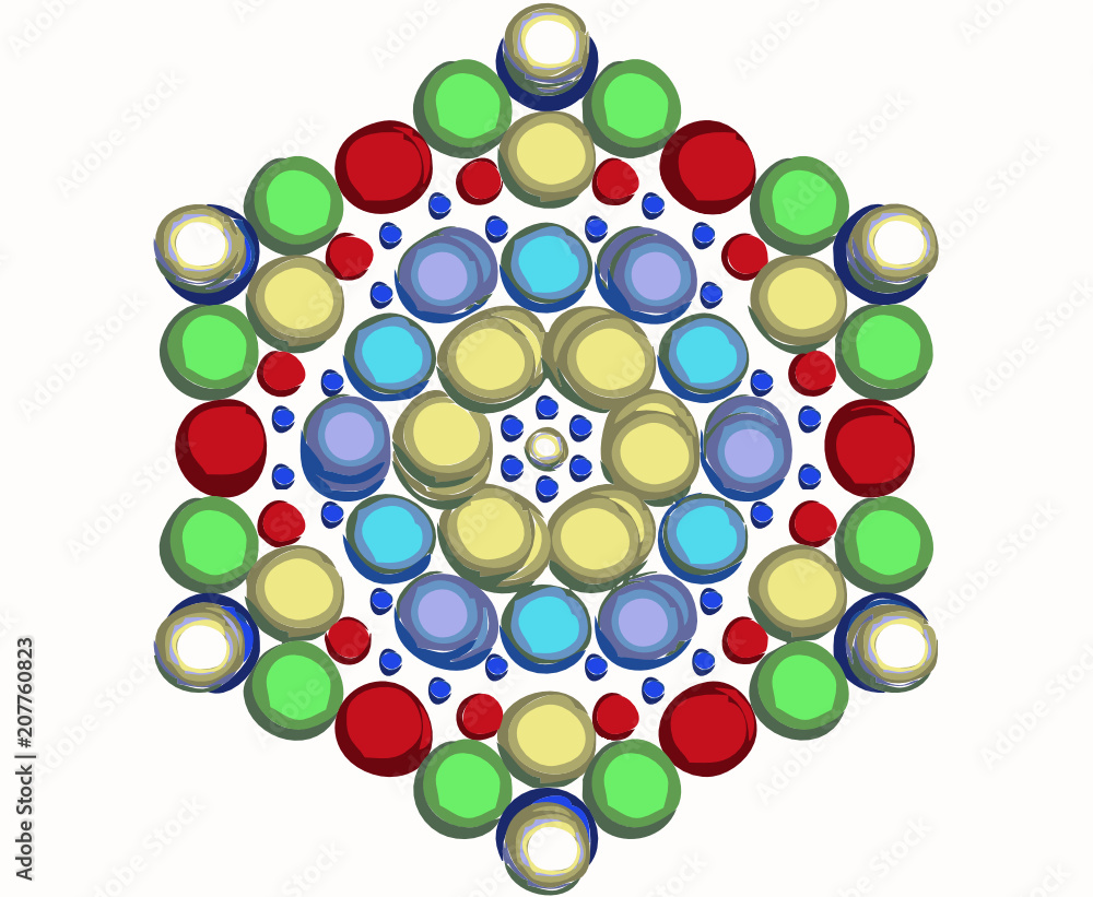 Abstract decorative pattern with a balls Abstract decorative pattern with a balls