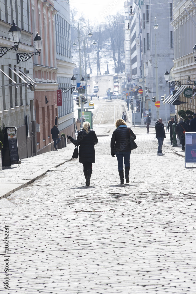 Obraz premium フィンランド ヘルシンキ 街並み