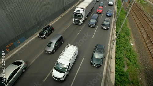 Stockender Verkehr auf der Berliner Stadtautobahn A100