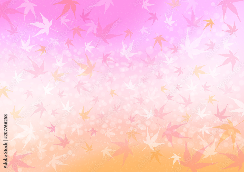 雅で華やかなカエデが柔らかに舞い散る