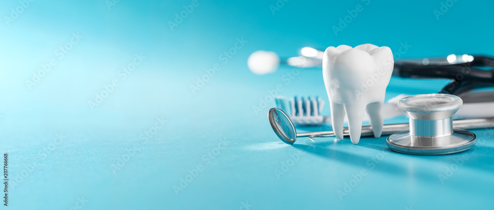 Naklejka premium Ząb, zdrowie, koncepcja stomatologii.