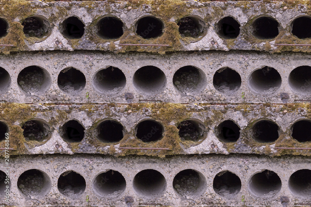 Seamless photo texture of old stone bulding block with dry moss Seamless photo texture of old stone bulding block with dry moss
