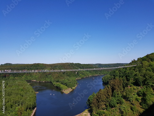 Jarz river Bridge hängebrücke titan thale megazipleine Harzdernalin