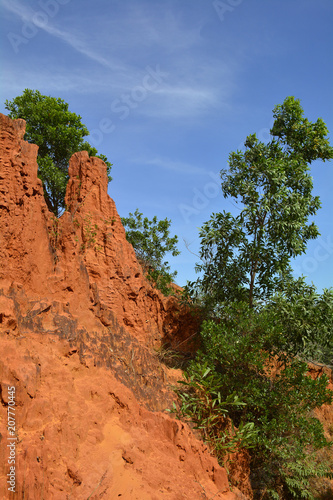 The Bong Lai or Suoi Tre Red Canyons near Mui Ne in south central Bình Thuan Province, Vietnam 