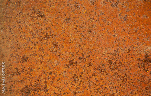 Metal surface rusty and coarse