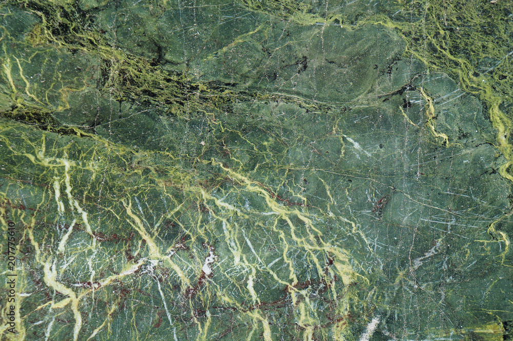 Dark green marble texture with light veins. Perfect natural pattern for background             