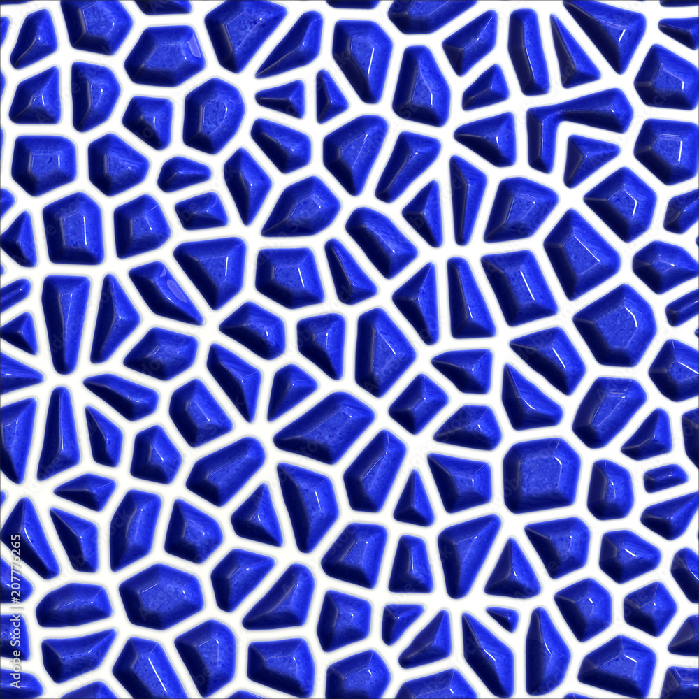 Blue gems pattern background Blue gems pattern background