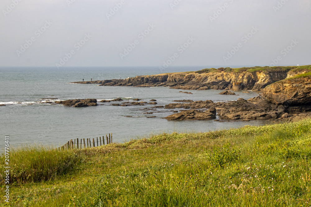 Préfailles. Côte près de la plage de la Raize. Loire Atlantique. Pays de Loire 