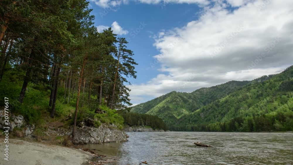 Clouds on the horizon, running through the sky in the mountains. A timelapse shot in the Altai mountains.
Clouds on the horizon, running through the sky in the mountains. A timelapse shot in the Altai mountains.