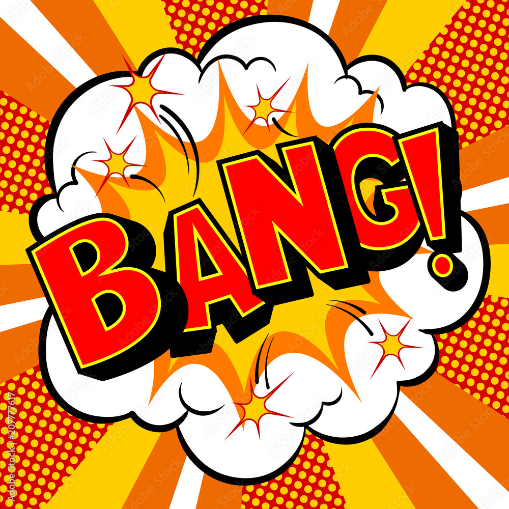 Bang word comic book pop art vector illustration Stock Vector Adobe Stock