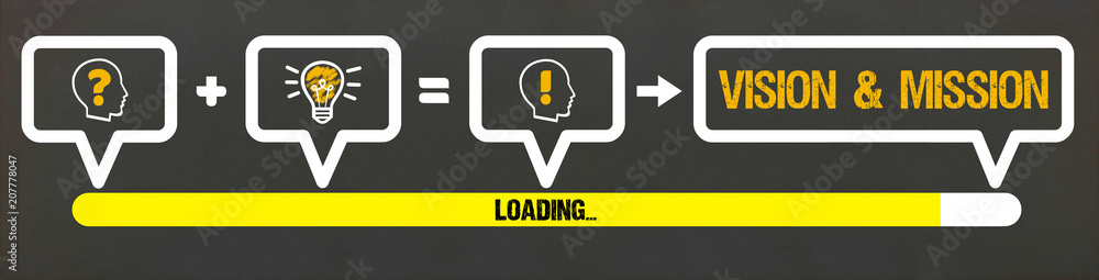 Fototapeta premium Vision & Mission