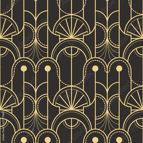 Abstract art deco seamless pattern 05