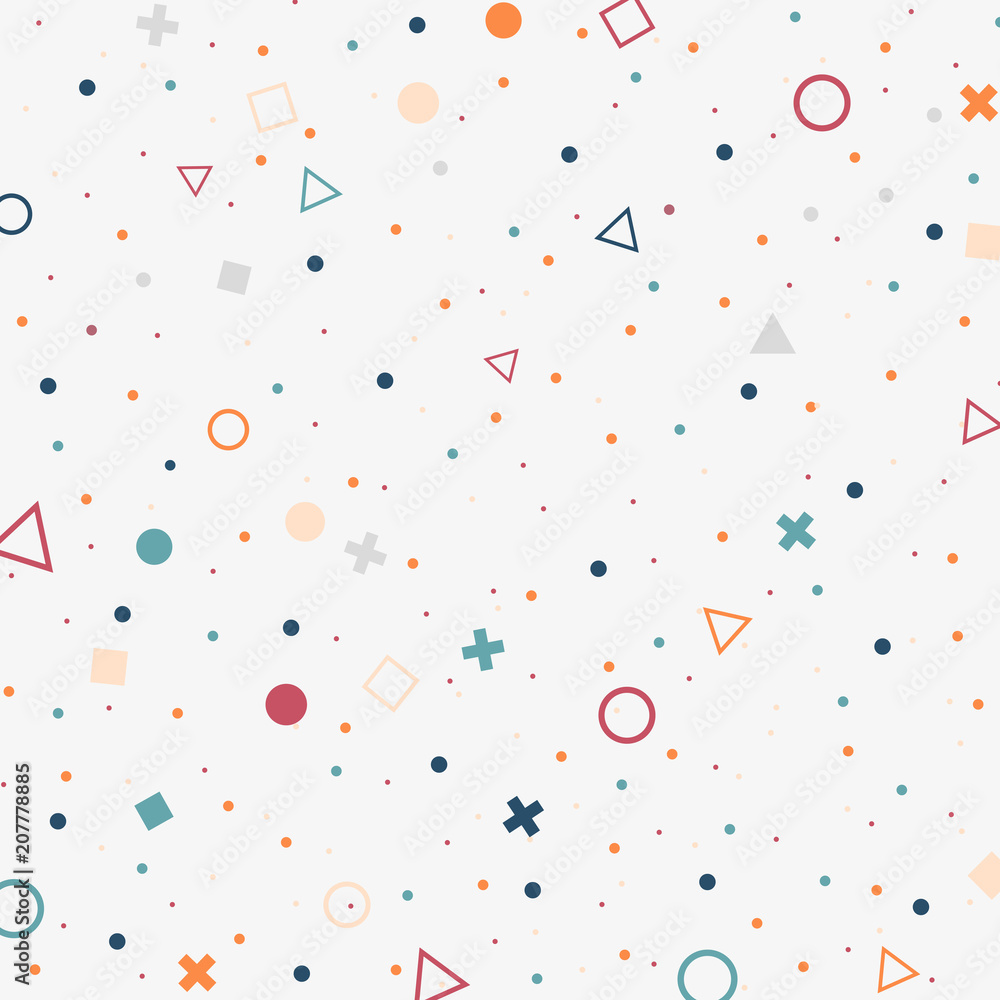 Abstract of colorful spread dots background with geometric shapes. You can use for your work. i Abstract of colorful spread dots background with geometric shapes. You can use for your work. i
