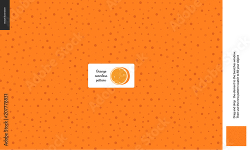 Food patterns - fruit, orange texture - a seamless pattern of the orange rind