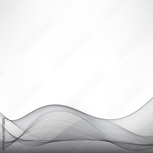 Abstract grey white waves and lines pattern