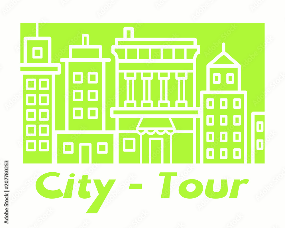 Vorlage Karte zur einer Stadt Tour