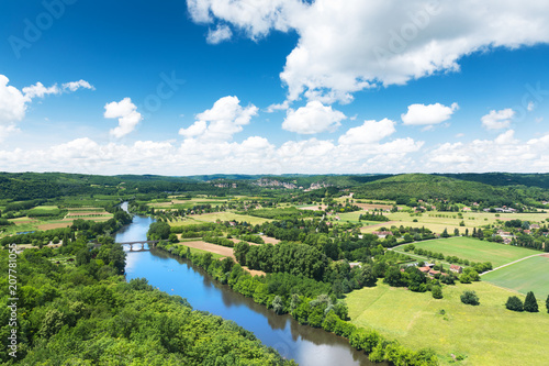 Obraz na płótnie Panoramic view of Dordogne valley in France w salonie