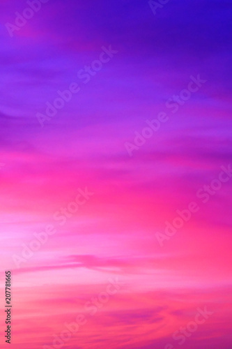 Spectacular colorful sunset skies. Nature abstract background.
