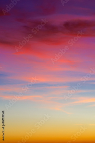 Spectacular colorful sunset skies. Nature abstract background. © Ruslan Kokarev