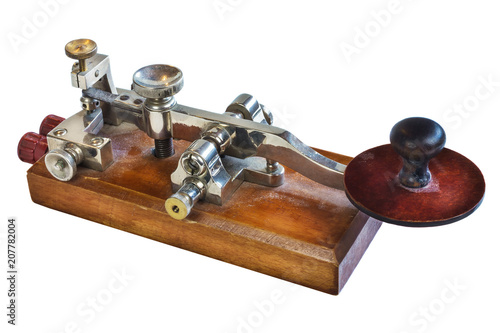Ancient morse code telegraphy device