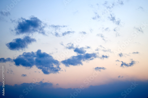 Dramatic evening sky background.