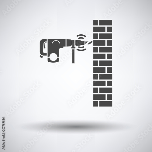 Icon of perforator drilling wall
