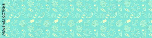 Summer background with copyspace. Vector.