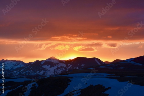Sunset on Alpine Tundra Rocky Mountain National Park Colorado © Teressa L. Jackson