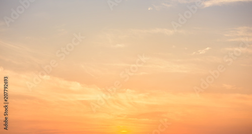 Fototapeta Naklejka Na Ścianę i Meble -  Panoramic sunset sky