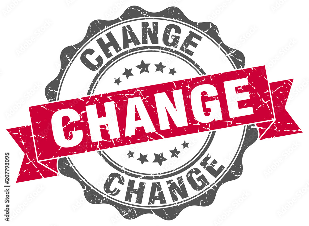 Obraz premium change stamp. sign. seal