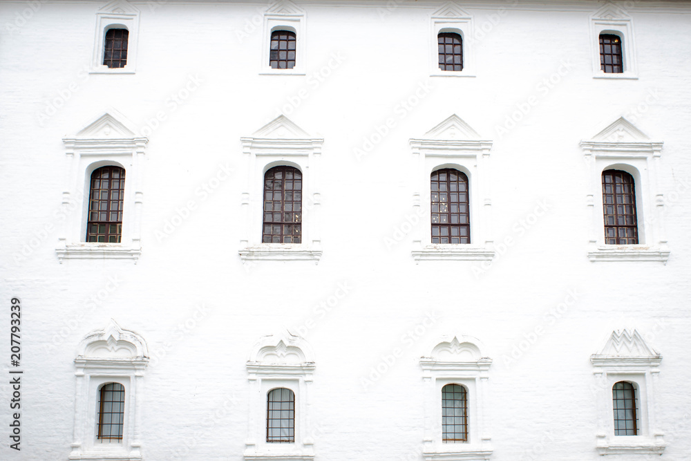 Old Windows on ancient building