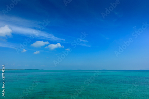 Tropical sea and blue sky.