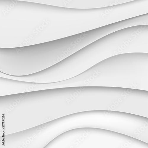 Gray background with vector waves.