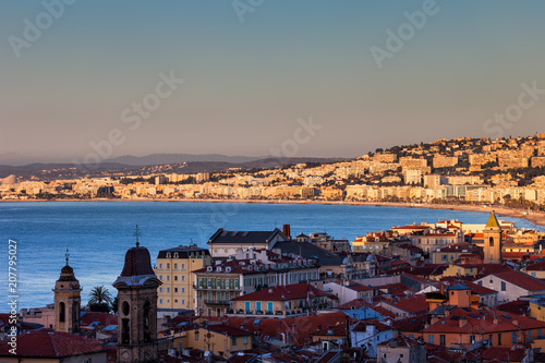 Nice City at Sunrise in France