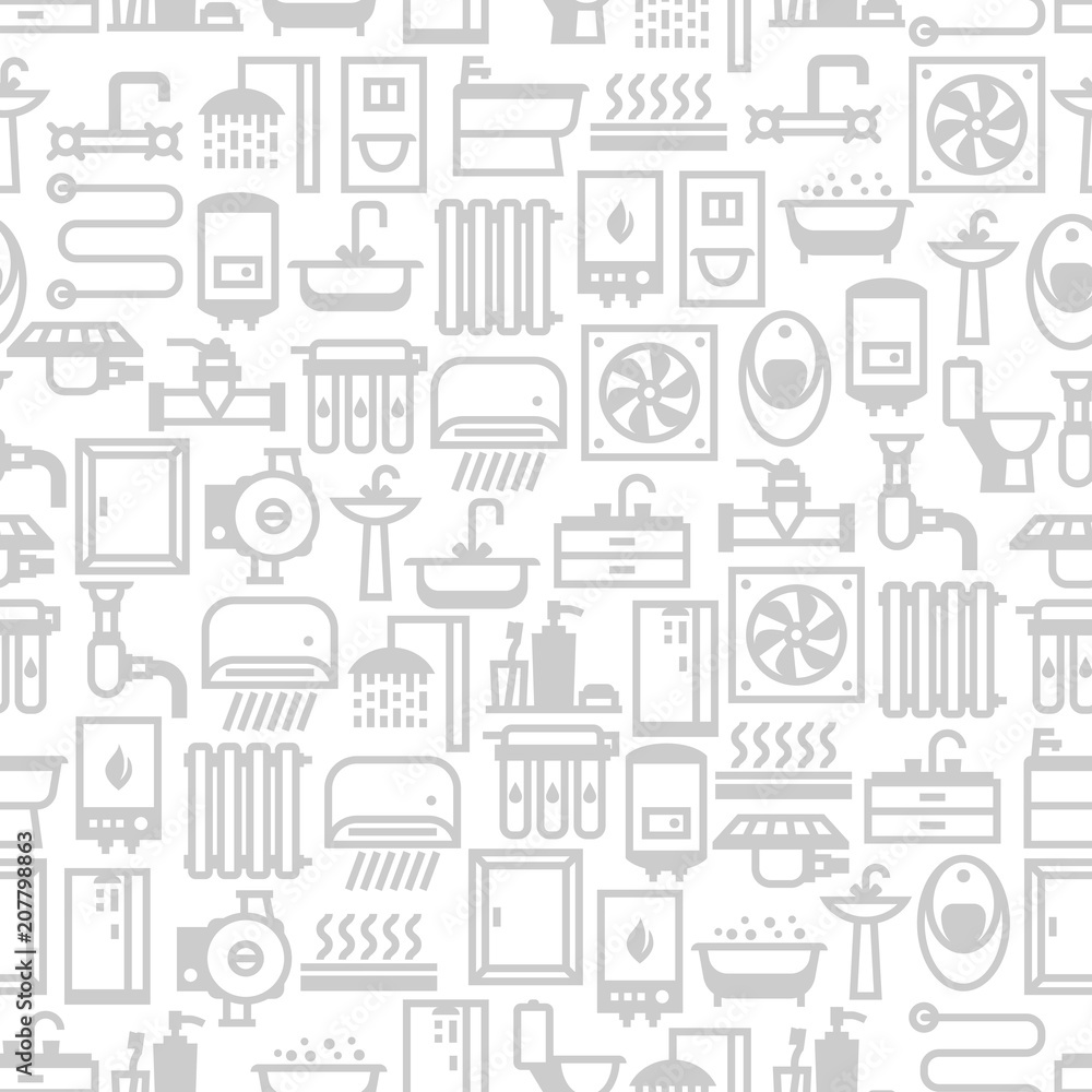 Plumbing seamless pattern. Plumbing seamless pattern.